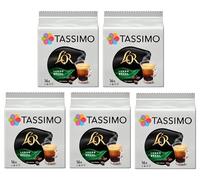 Tassimo L'OR Lungo Brazil Coffee Pods x16 (Pack of 5, Total 80 Capsules) - 100% Arabica Medium Roast Coffee - T DISCs
