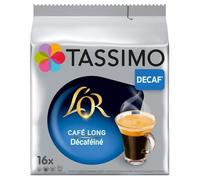 Tassimo L'OR Lungo Decaf Coffee Pods (Pack of 1, Total 16 Capsules) - Decaffeinated T DISCs