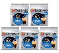Tassimo L'OR Lungo Decaf Coffee Pods x16 (Pack of 5, Total 80 Capsules) - Decaffeinated T DISCs