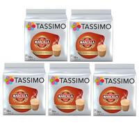 Tassimo Marcilla Cortado Coffee Pods (Pack of 5, Total 80 T Discs/pods)
