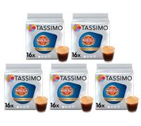 Tassimo Marcilla Decaf Coffee Pods (Pack of 5, Total 80 T Discs/pods)