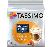 TASSIMO Maxwell House Macchiato Caramel Coffee Pods -10 Packs ( 80 Drinks)