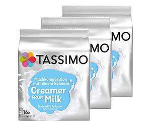 Tassimo Milk Creamer, Pack of 3, 3 x 16 T-Discs