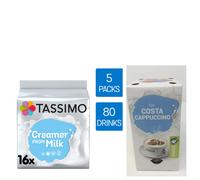 TASSIMO Milk Creamer Pods Capsules Refills Pods T-Discs Pack of 5- 24Hrs Tracked