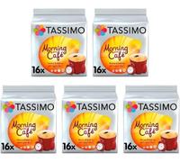 Tassimo Morning Café Coffee Pods x16 (Pack of 5, Total 80 Drinks)