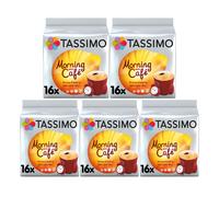 Tassimo Morning Cafe Coffee Pods x16 (Pack of 5, Total 80 Pods)