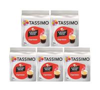 Tassimo, 80 Espresso Grand'Mere Coffee Pods, Compatible with TASSIMO machines, 80 Rich and Intense Coffee Pods, 5, Pack of 16 pods