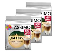 Tassimo Vanilla Latte Macchiato Coffee, 3 packs (48 T-Discs, 24 Servings)