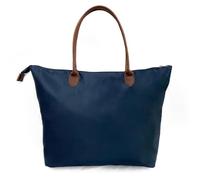 TASSINI TRENDS T Large Lightweight Tote Bag for Women, Stylish Hobo Handbag for Weekend, Travel, Shopping & Work, Navy