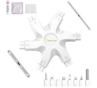 Tassmpitor for iPhone Cleaning Kit Port Cleaner, Repair and Restore Tool for iPad Pro Watch Cell Phone Charging Port, Lightning Charger Cables Speaker Airpod Cleaning Putty Dust for All Devices
