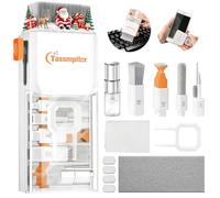 Tassmpitor Laptop Cleaning Kit Keyboard Cleaner, Electronics Cleaning Tool for MacBook iPad Phone iPhone Pro, Brush Tool for Tablet, Computer, PC, TV Camera Lens, Bright White, GW-004