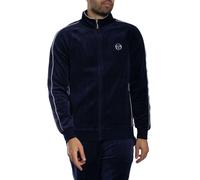 Tasso Velour Track Jacket Maritime Blue/White L