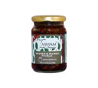 TASSYAM VP Premium Mango Masala Pickle 160g Bottle | Earthen Jars, Hingwale Asafoetida, Fresh Mango Aachar, Teekhi Spices