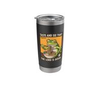 Taste and See that the Lord is Good Frog Ramen Psalm 34:8 Stainless Steel Insulated Tumbler