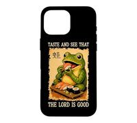Taste and see that the lord is good funny sushi frog Case for iPhone 16 Pro Max