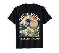 Taste and See that The Lord is Good Psalm 34:8 Frog Japanese T-Shirt