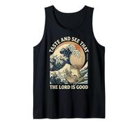Taste and See that The Lord is Good Psalm 34:8 Frog Japanese Tank Top