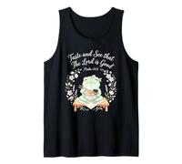Taste and See that The Lord is Good Psalm 34:8 Frog Japanese Tank Top