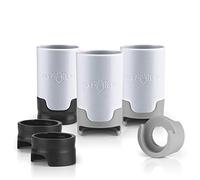 Taste Hero Attachment Set of 3, Like Fresh, Makes Every Beer tap, for Glass and PET Bottles, Dishwasher Safe, White, The Lion Cave, 3 Items