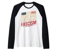 Taste Like Fascism Political Protest Raglan Baseball Tee