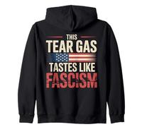 Taste Like Fascism Political Protest Zip Hoodie