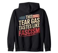 Taste Like Fascism Political Protest Zip Hoodie