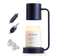 Taste of Beauty UK Candle Warmer Lamp, 110V-120V Candle Lamp Warmer, Dimmable Scented Candles Melter Lamp (Black)