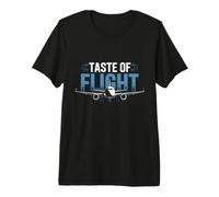 Taste of Flight Aviation Airplane Pilot Crew Premium T-Shirt
