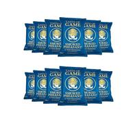 Taste of Game Crisps | Smoked Pheasant & Wild Mushroom Flavour | 12 x 150g Snack Packs | Gluten Free, Vegetarian & Vegan | British Potatoes with Skin-On | Batch Cooked for Extra Crunch