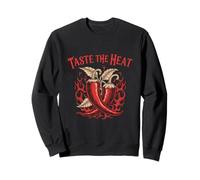 Taste The Heat Chili Pepper Hot Sauce Enthusiast Sweatshirt