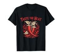 Taste The Heat Chili Pepper Hot Sauce Enthusiast T-Shirt