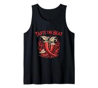 Taste The Heat Chili Pepper Hot Sauce Enthusiast Tank Top