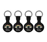 Taste The Rainbow Clouds Stars Full Protective Cover Case with Keyring Silicone Skin