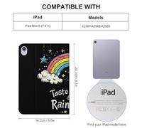 Taste The Rainbow Clouds Stars Slim Case Compatible with iPad 10th 9th 8th 7th Generation 2022 2021 2020 2019 Protective Cover Stand