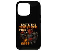 Taste the Tempered Fire Demon Bartender Pouring Fiery Shots Case for iPhone 13 Pro