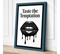 Taste the Temptation Modern Canvas Wall Art Print 24x16 Inch (61 x 41 cm)