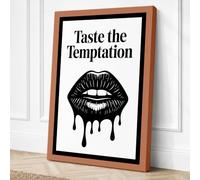 Taste the Temptation Modern Canvas Wall Art Print 24x16 Inch (61 x 41 cm)