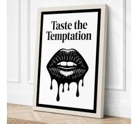 Taste the Temptation Modern Canvas Wall Art Print 24x16 Inch (61 x 41 cm)