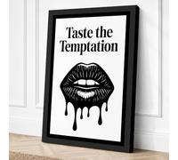 Taste the Temptation Modern Canvas Wall Art Print 30x20 Inch (76 x 51 cm)