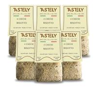 Tastely Four Cheese Risotto - 6 Packs x 250g |Italian Style Carnaroli Rice with Four Cheese Blend - Ready to Cook Creamy Quick Risotto Ready Meal | Suitable for Vegetarian Diets - Source of Protein