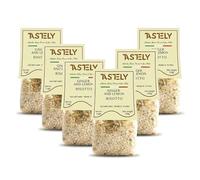 Tastely Ginger and Lemon Risotto - 6 Packs x 250g | Italian Style Carnaroli Rice with Lemon Peel and Ginger - Quick Cooking Risotto Ready Meal in 16 Minutes | Source of Protein, Vegan and Gluten Free