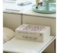 Tastepick Book Shape Cable Management Box (Blue Coral, Large)