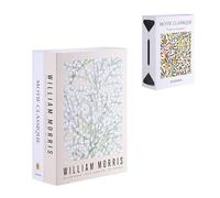 TastePick Book Shape Decorative Cable Management Box - Expandable Cable Organizer Box with Magnetic Closure for Home & Office (William Morris, Large, 12.4 x 7.3 x 3.5 inches)