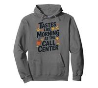 Tastes Like Morning At The Call Center, Tech Support Agent Pullover Hoodie