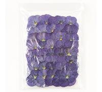 Tastetreasure 40 Pcs Real Natural Dried Pressed Flowers Viola Pansy Mix for Cake Decorating, Cocktail Garnish, DIY Baking & Aesthetic Food Decoration Vacuum Sealed