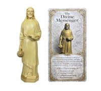 Tastetreasure St Joseph Statue for Selling House, 5" Saint Joseph Figurine with Dear St Joseph House Sale Prayer Card, Catholic Religious Statue for Home Blessing, Faith-Based Gift for Homeowners