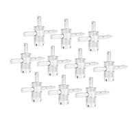 Tasti della valvola di pneumatici Starrypxl Kit di rimozione del kit 10pc in lega di alluminio a 4 vie riparazione veicolo automatico design efficiente