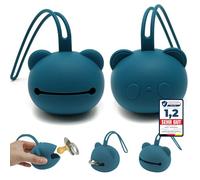 Tastic Baby Dummy Box - Silicone Dummy Box for On the Go in Panda Shape - Dummy Storage BPA Free - Box Versatile and Easy to Clean Blue