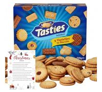 Tasties Cookie Selection, Assorted Biscuits Box, 70 Biscuits, 9 Varieties, 730g, Box of Cookie, Custard Creams, Bourbon, Milk Chocolate Digestive, Jam Rings, Nice, Digestives, Shortcake