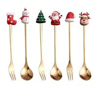 Tasting Tools, Small Portion Fork Collection Metal Wares, Christmas Seasonal Serving Goods Present, Festive Parties Gathering Celebration Supply, Kitchen Appliance Accessory Item.